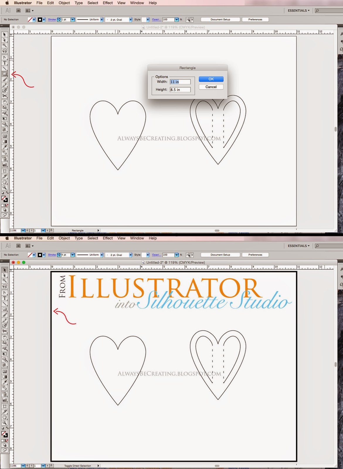 Always Be Creating Bringing a Cut File from Adobe Illustrator into