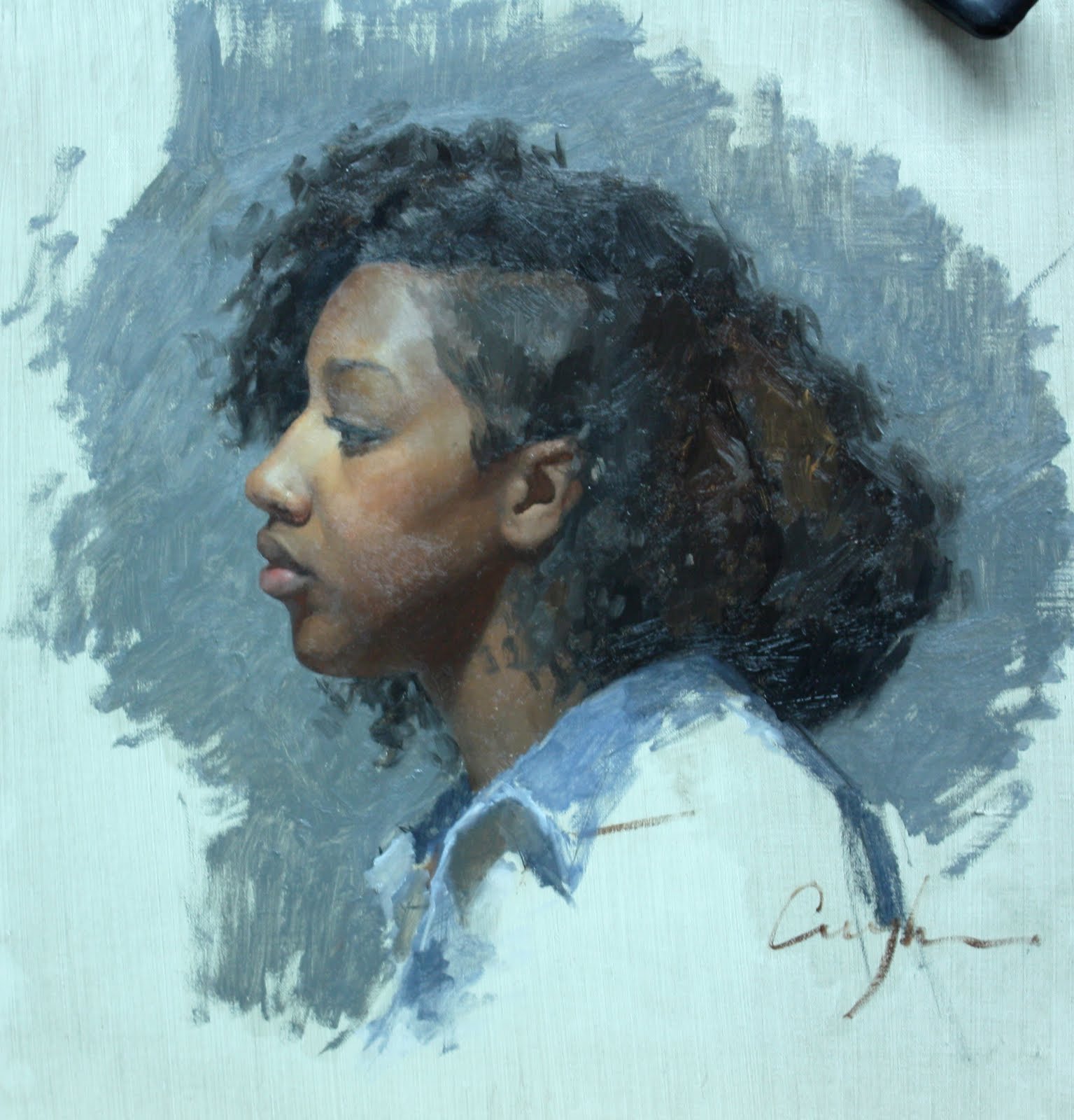 This is where i need to be | Black art painting, Art, Portrait painting