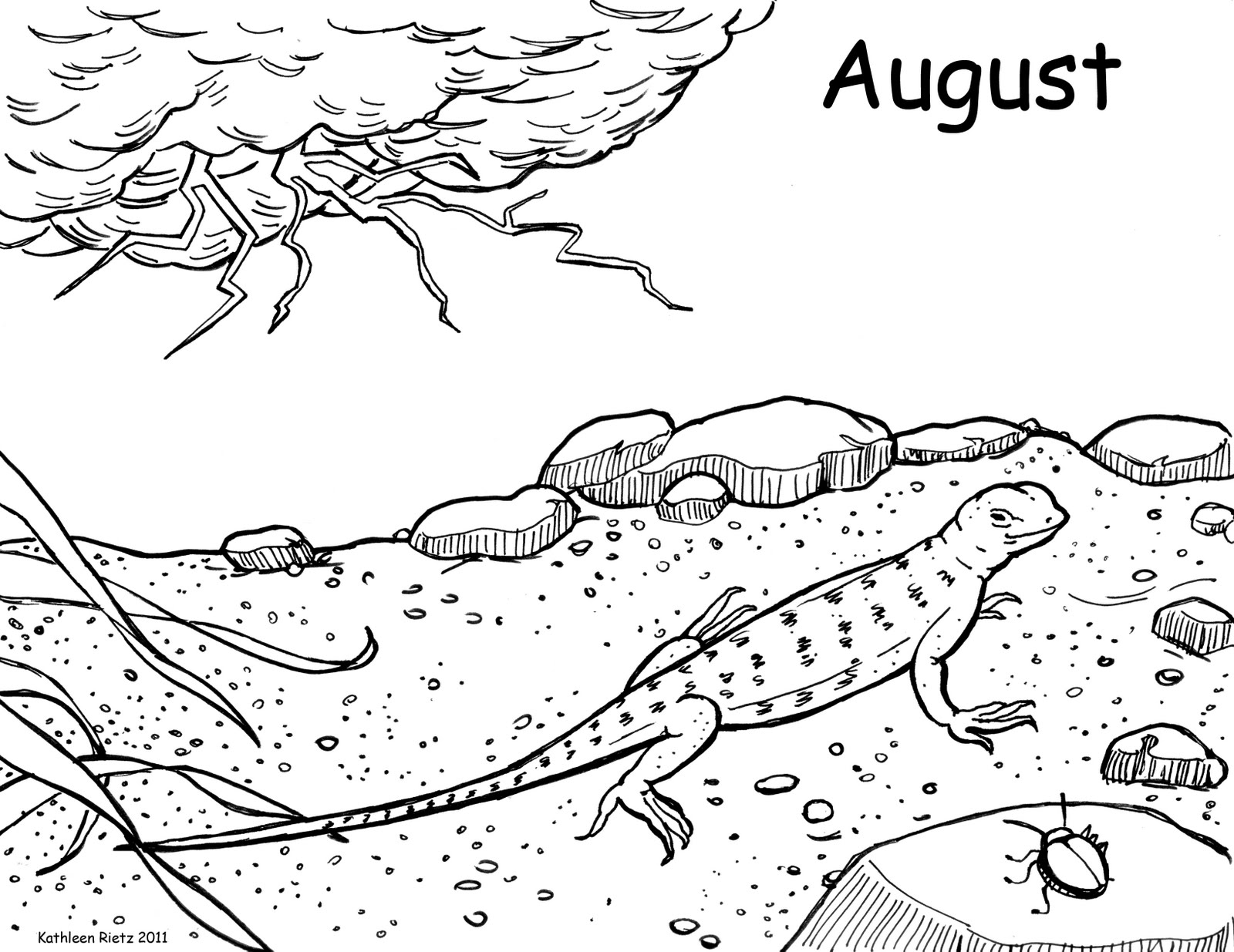Valley Coloring Page