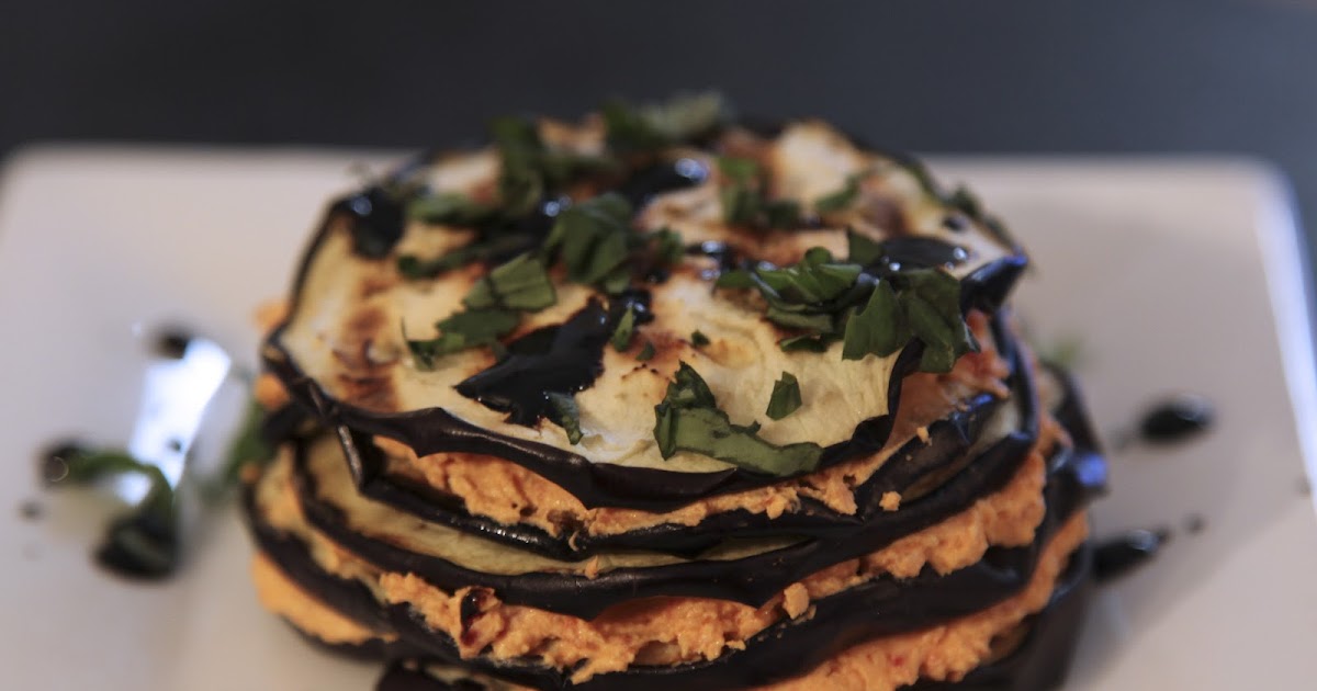FoodSAZm Grilled Eggplant Napoleon