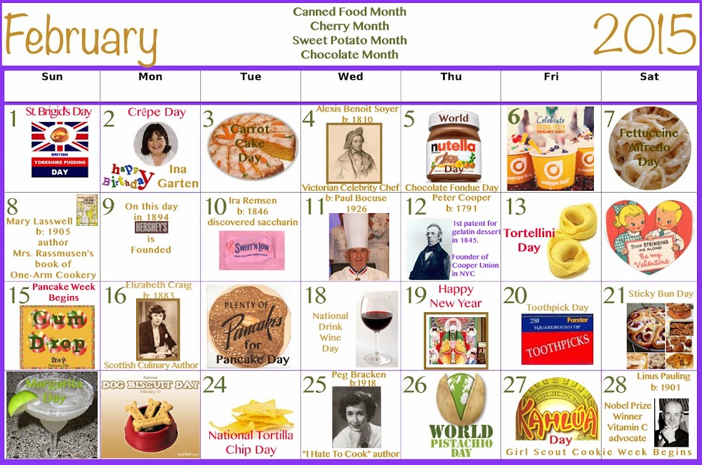 February Food Celebrations Calendar February Food Celebrations Calendar