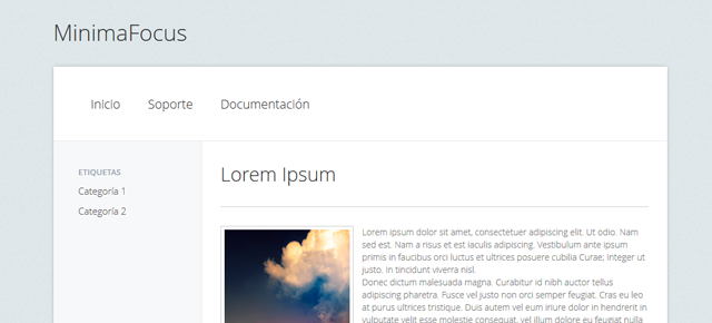 Plantilla para Blogger: MinimaFocus