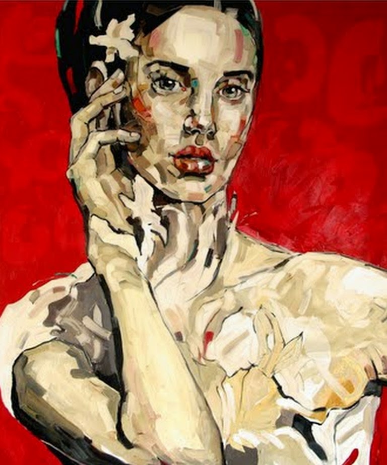 cuadros-modernos-de-caras-de-mujeres-lindas retratos-artisticos-de-mujeres