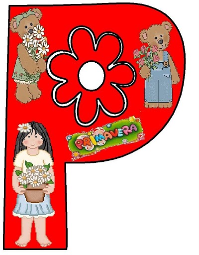 dibujo de p de primavera dibujos de letras de primavera para imprimir ...