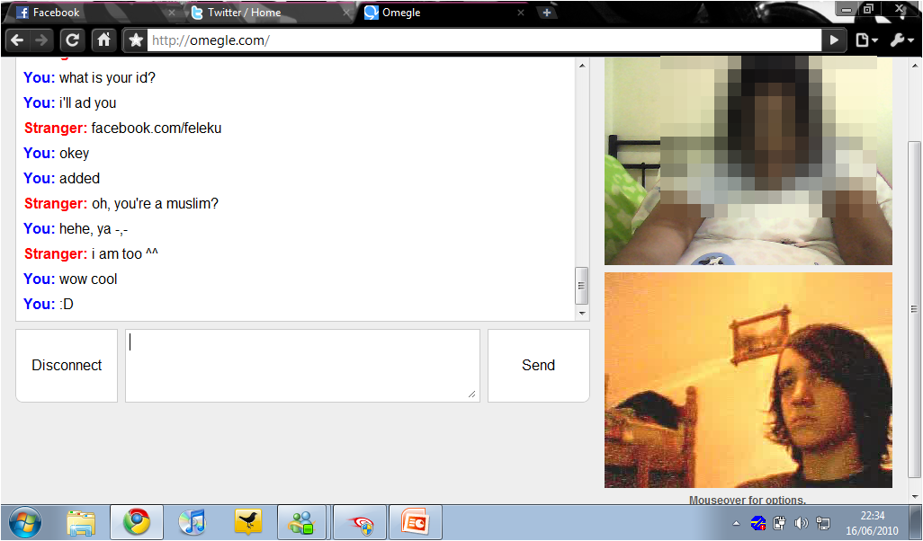 The website is omegle.com, it's quite fun cause we can chat with rando...