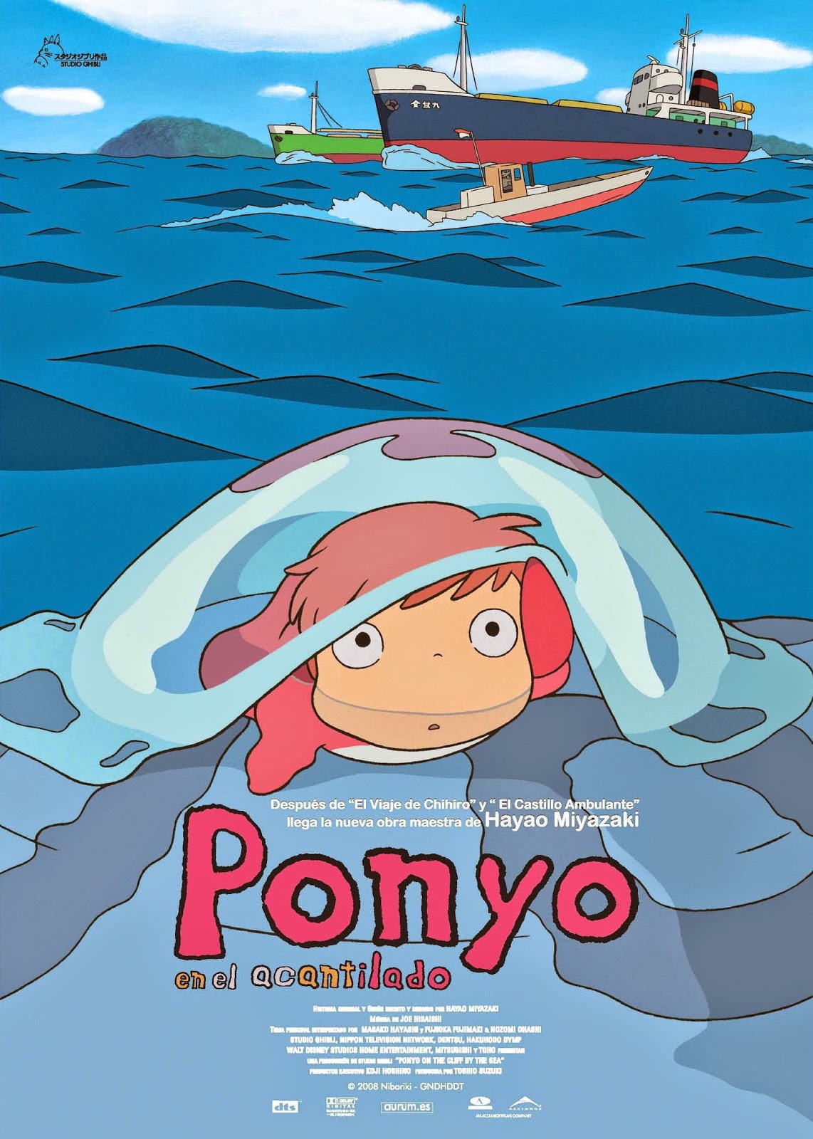 Animando desde Oriente (IV) Ponyo en el acantilado, de Hayao Miyazaki