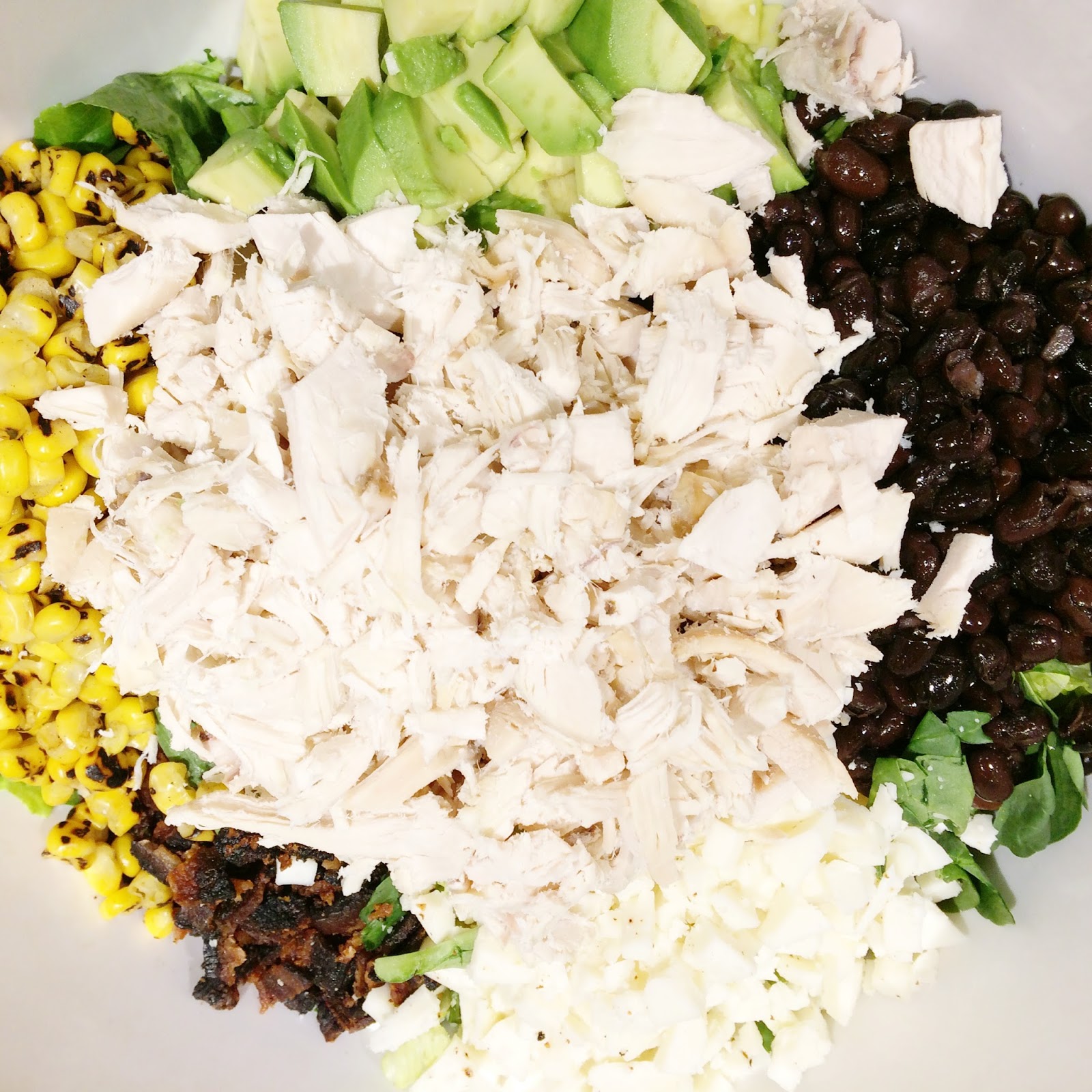 &chloe recipe // mexican chicken chopped salad with chipolte yogurt dressing