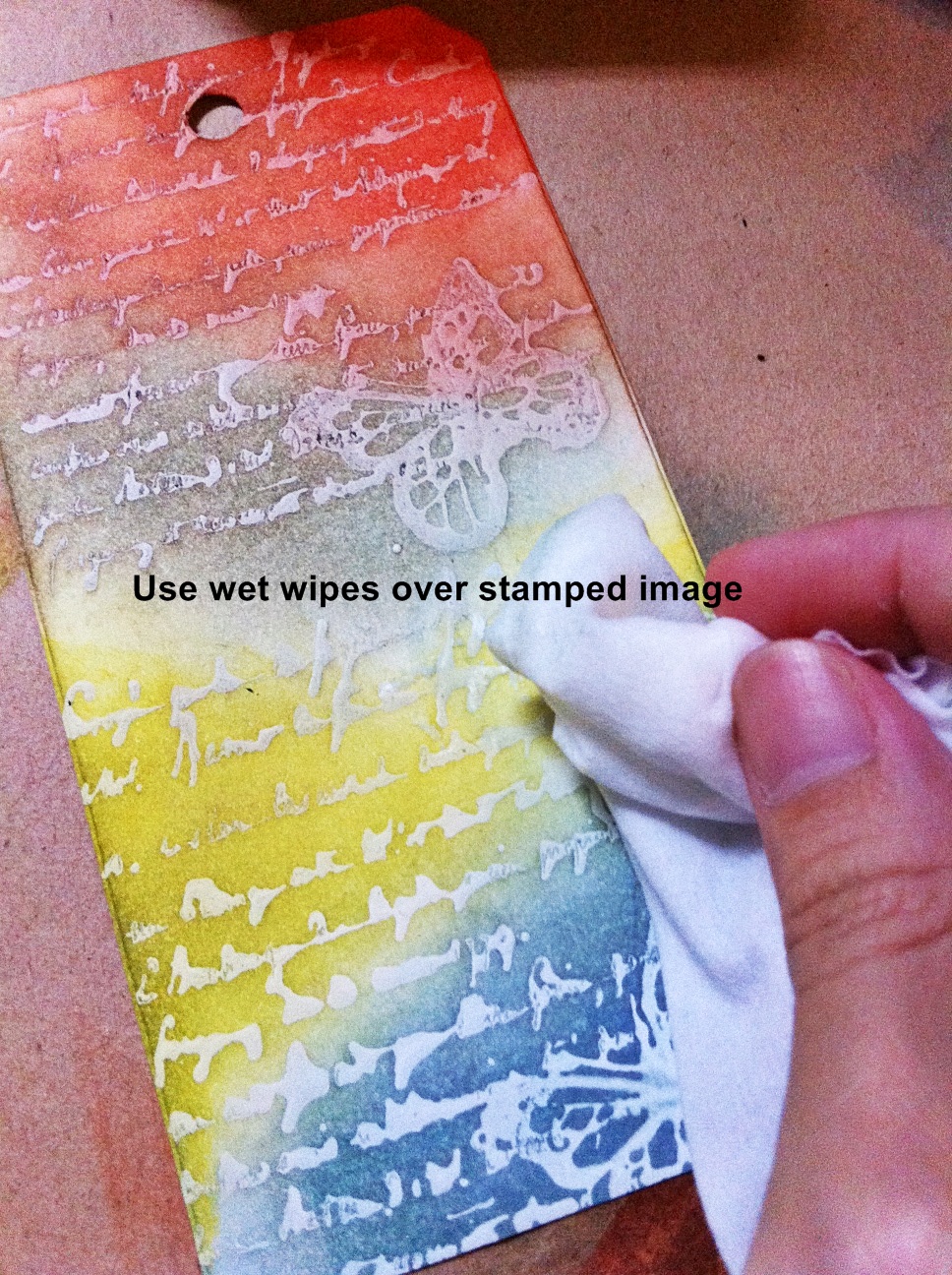 Papier Love Stamping with Acrylic Paint Tutorial