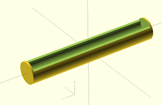 Filament holder main tube with bearing cutouts