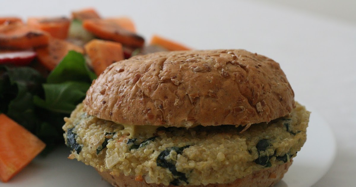 Laine's Recipe Box Baked Quinoa Burgers