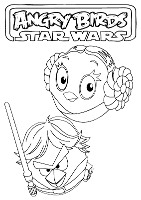 Angry Birds Star Wars Coloring Pages