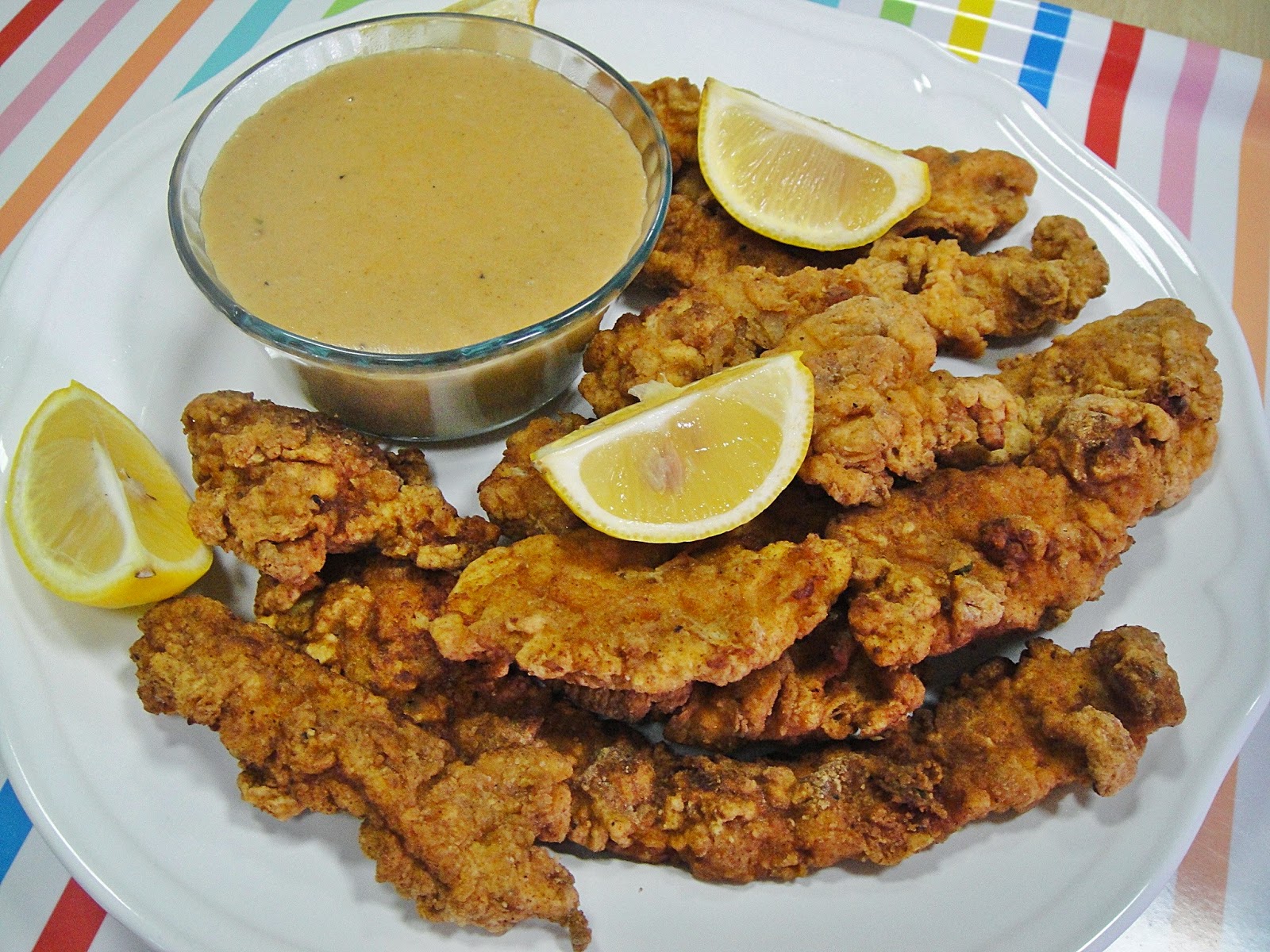 Maryam's Culinary Wonders 710. Chicken Fingers with Dipping Sauce