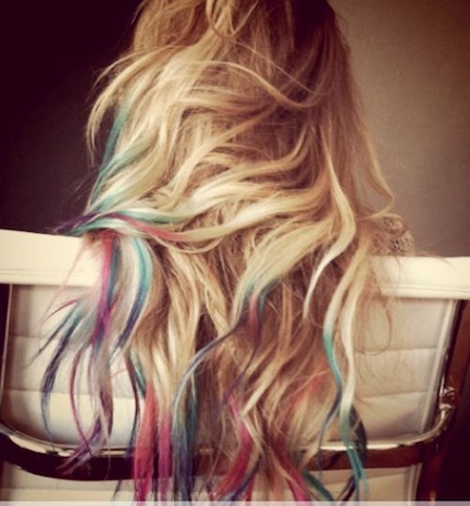 tie dyed hair colour huney