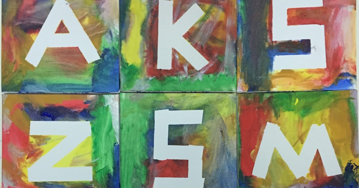 ILMA Education Masking Tape Letter Painting