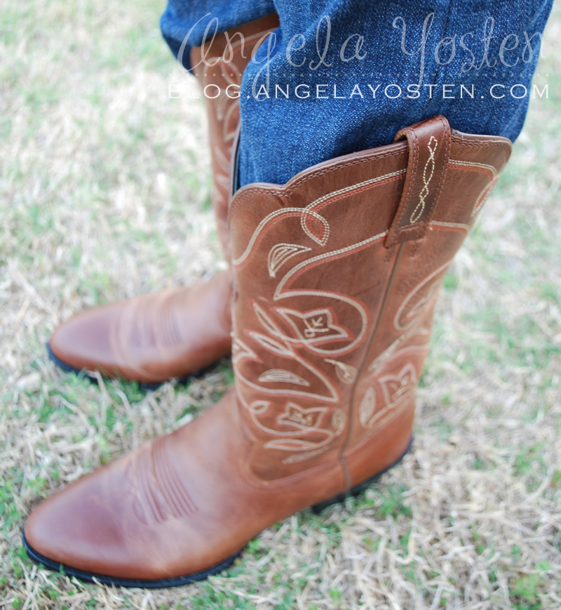 Angela Yosten These boots were made for walkin'....