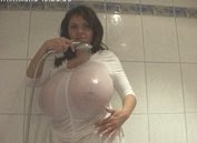 Milena Velba takes sexy shower