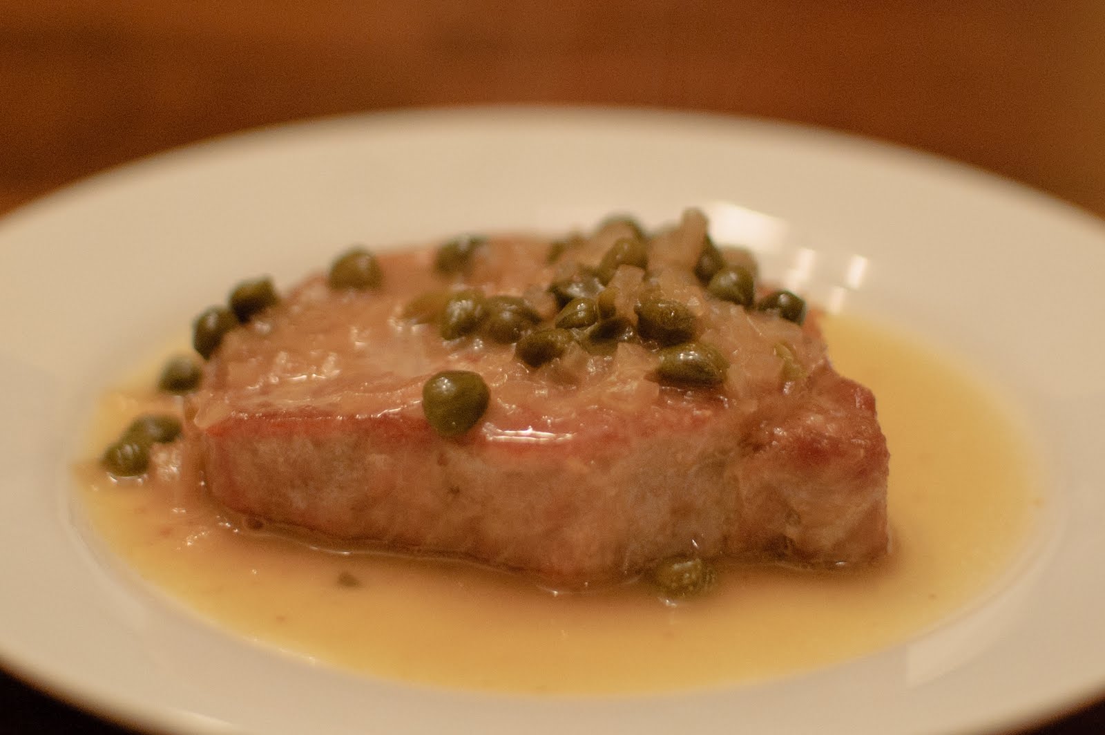 the frugal girlmet oven roasted pork chops with lemon caper sauce the frugal girlmet oven roasted pork chops with lemon caper sauce