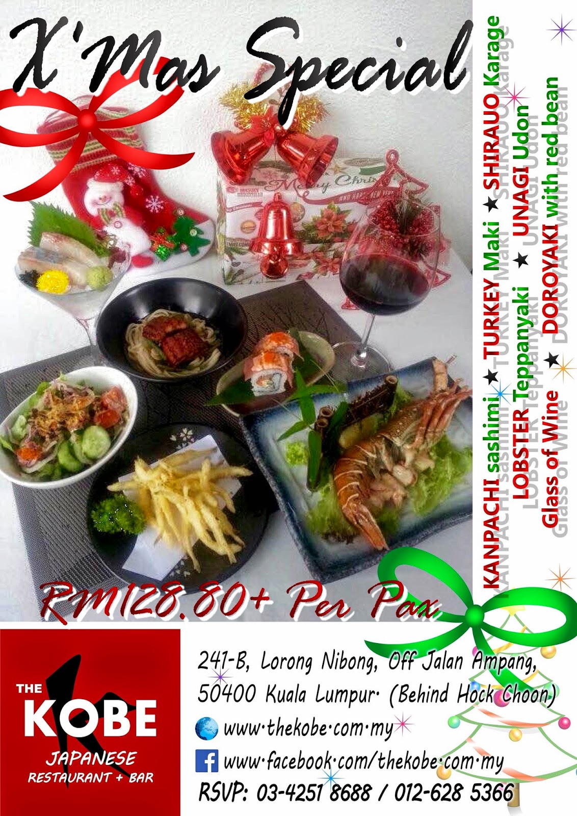 X’MAS SPECIAL PROMOTION AT THE KOBE RESTAURANT Malaysian Foodie