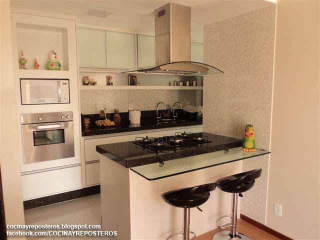 Cocinas con barra : cocina y reposteros: decoración, fotos y ... Muebles para cocinas para espacios pequeños