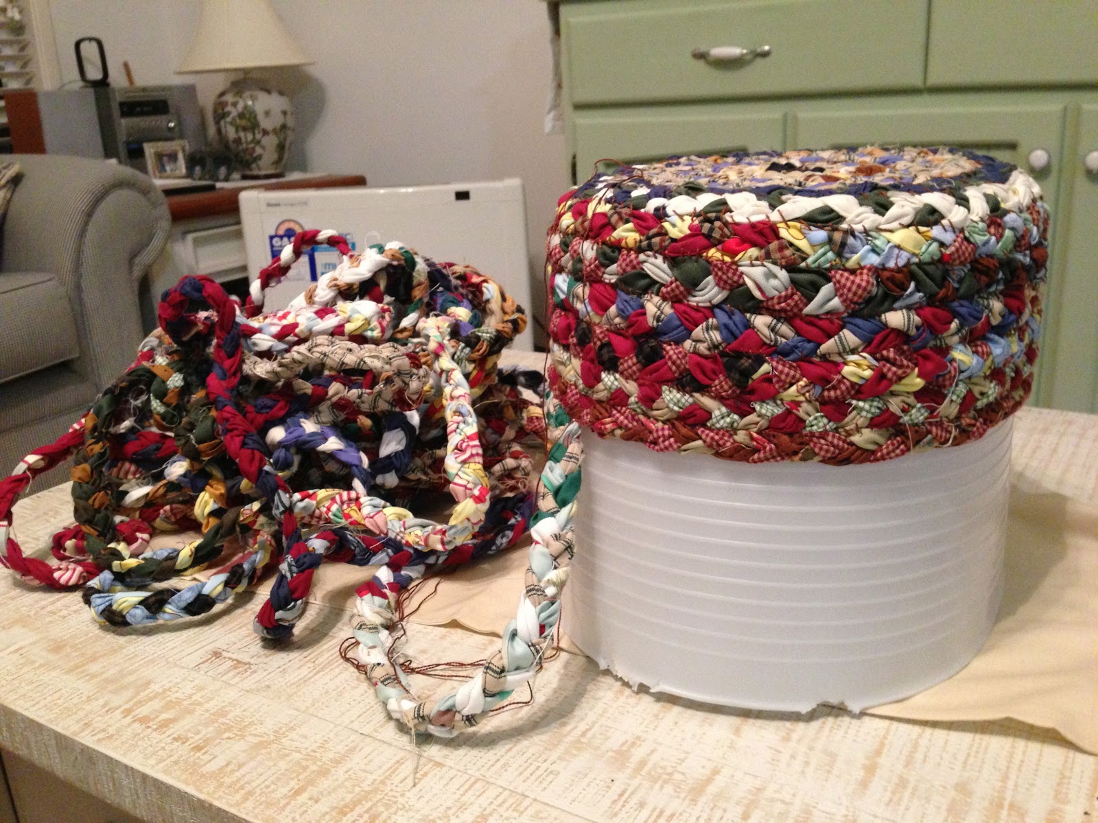 Angels have Red Hair How NOT to make a braided rag basket.....