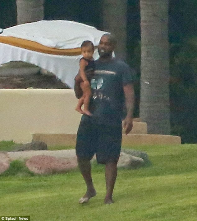Family Time Kim Kardashian Enjoys The Beach With North and Kanye West
