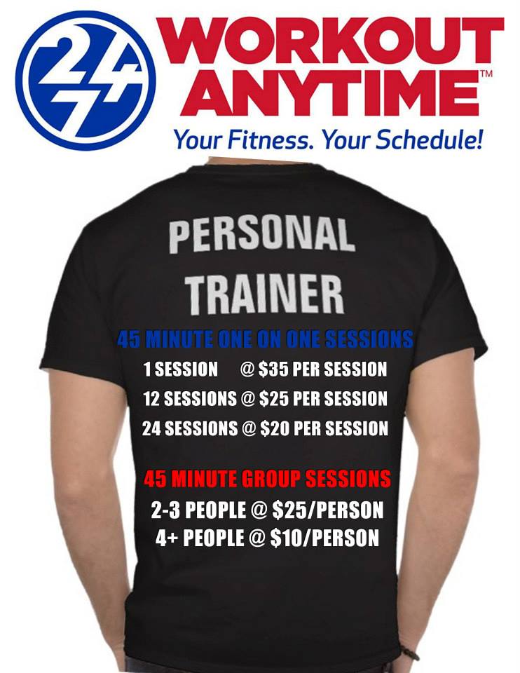 24 Hour Fitness Personal Trainer Rates