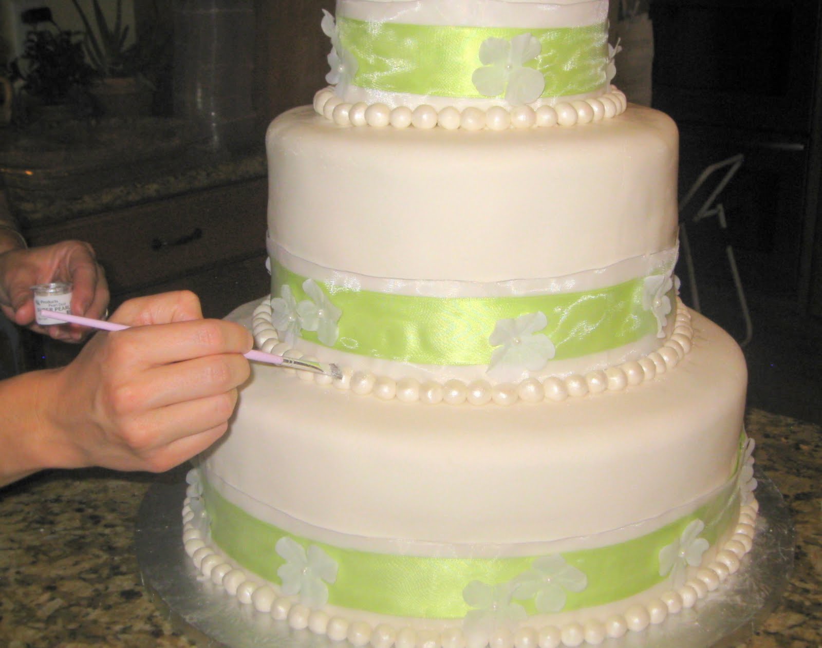 Simply Projects First Fondant Wedding Cake