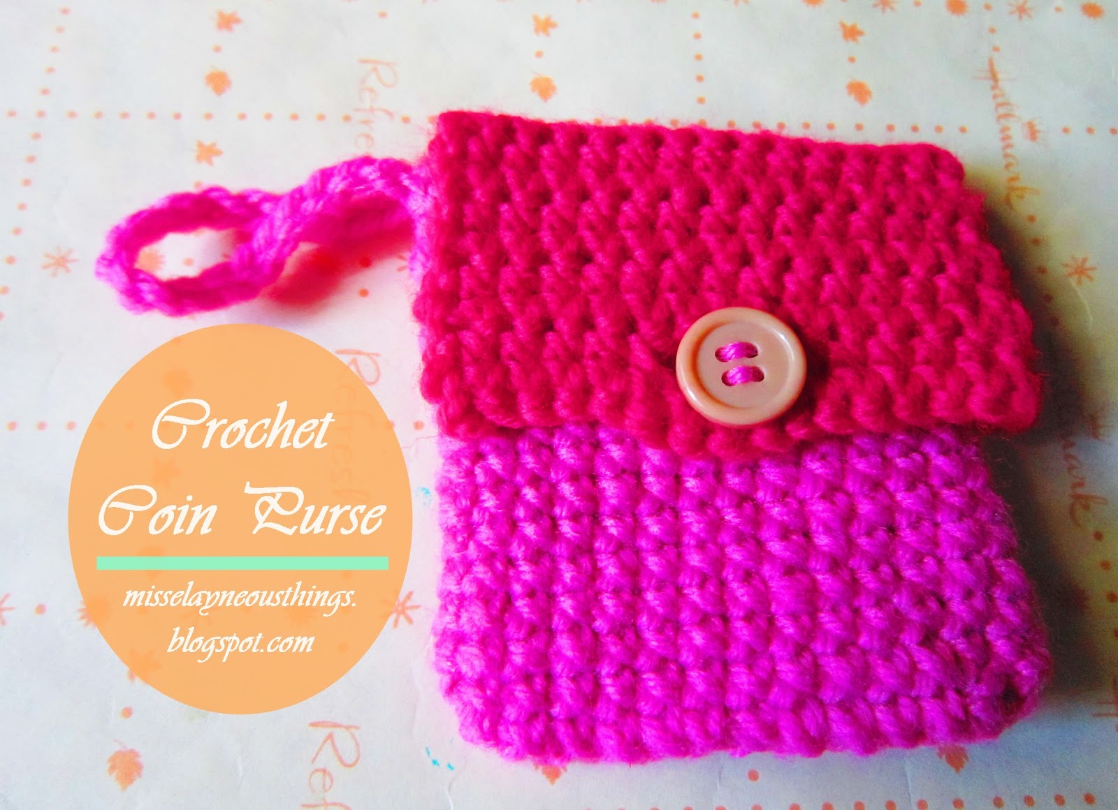 Want to make a cute crochet coin purse using crochet thread. Check my ...