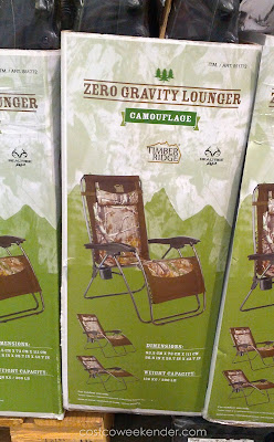 Timber Ridge Zero Gravity Lounger Chair Camouflage: outdoor comfort at its best