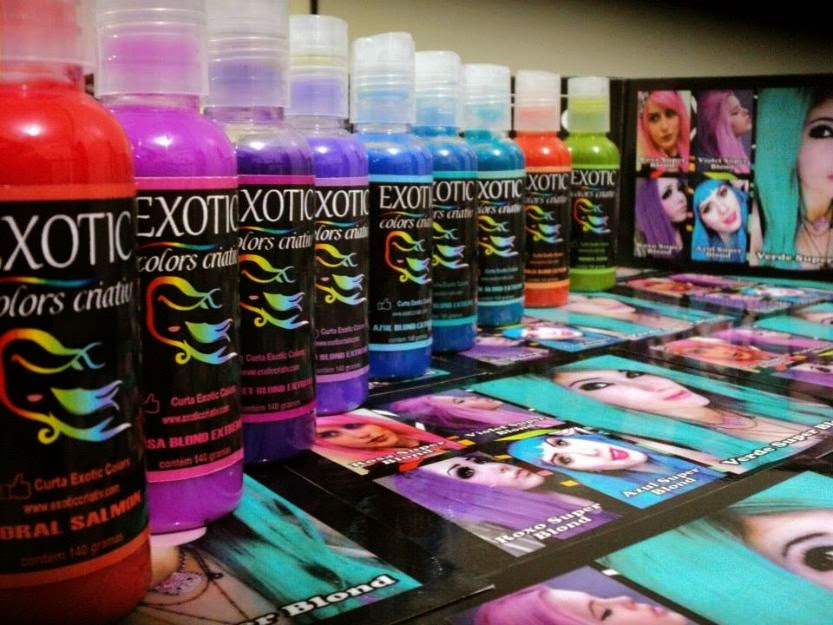 exotic colors. pintando o cabelo com tinta exotic. beautiful exotic colors. pintando o cabelo com tinta exotic. beautiful