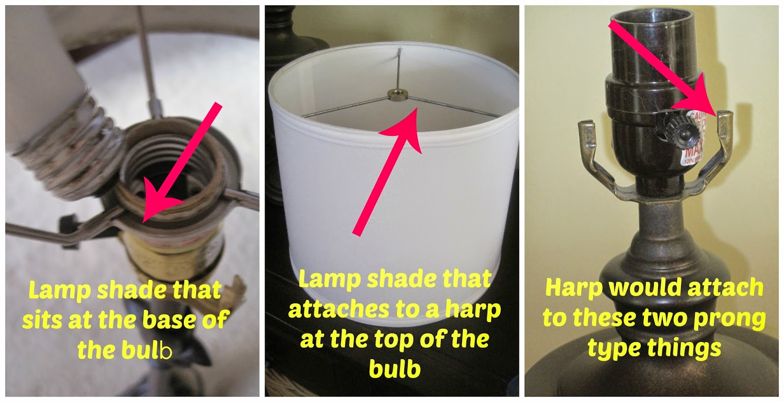 Decorated Chaos How To Modify Any Lamp Shade Fit Your There Are Two Diffe Ways Your Lamp Shade Can Go On