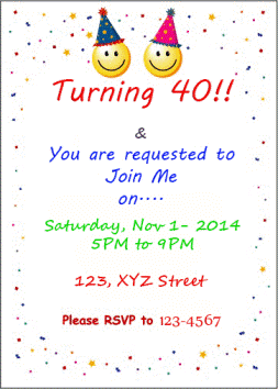 best 40th birthday invitations 40th birthday ideas