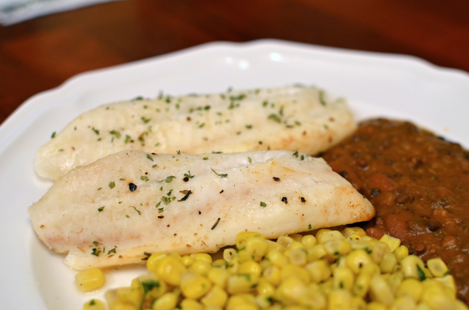 ButterYum Oven Baked Tilapia with Butter, Lemon, and Chervil