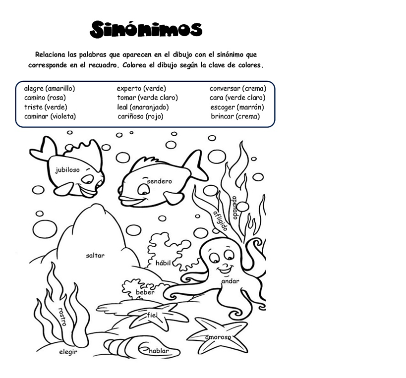 Sinonimos de homework picture