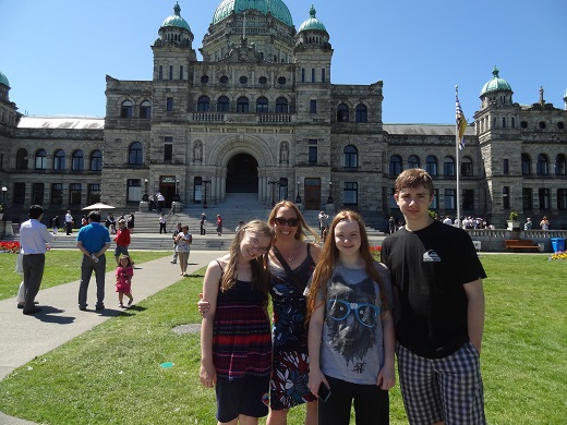 Victoria Parliament Buildings Canada Day