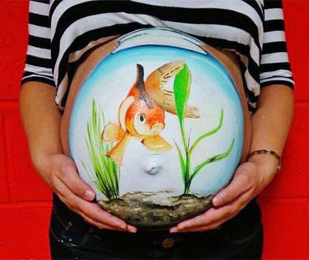 baby bumps as a canvas to paint