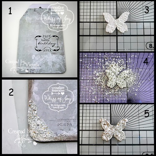 Whiff of Joy Tutorials & Inspiration A Tag using Frantage Embossing