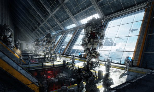 Robôs, mechas e soldados futuristas nas ilustrações de ficção científica de Tu Bui Tu Bui 2buiart deviantart ilustrações ficção científica robôs mechas soldados futuristas game titanfall