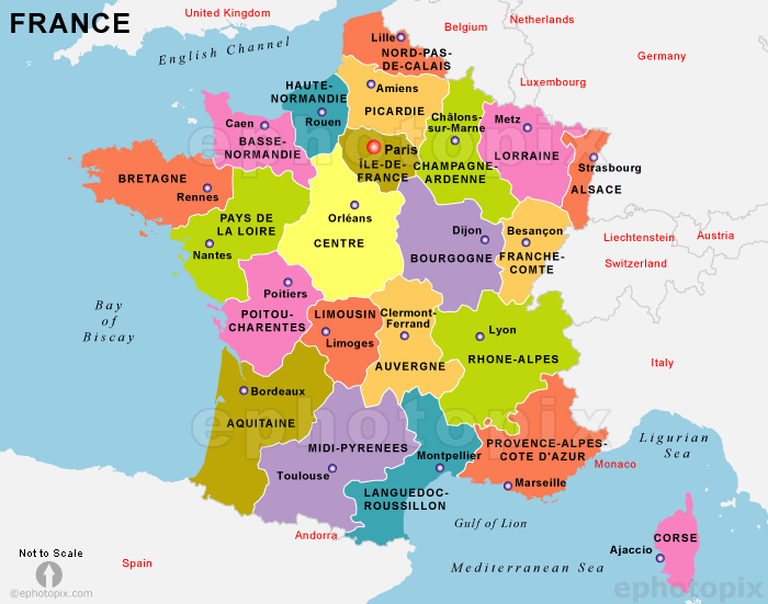 Mapa interactivo de Francia