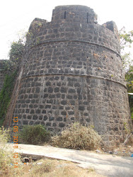 One of the Bastions of Arnala Fort.Rampart walls.