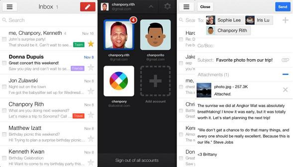 Update Gmail for iOS Screenshots Download Updated Gmail Application for iOS