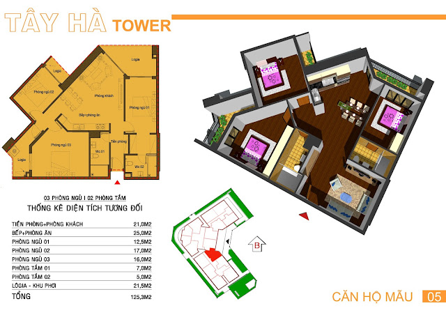 Căn số 5 chung cư Tây Hà Tower Căn số 5 chung cư Tây Hà Tower