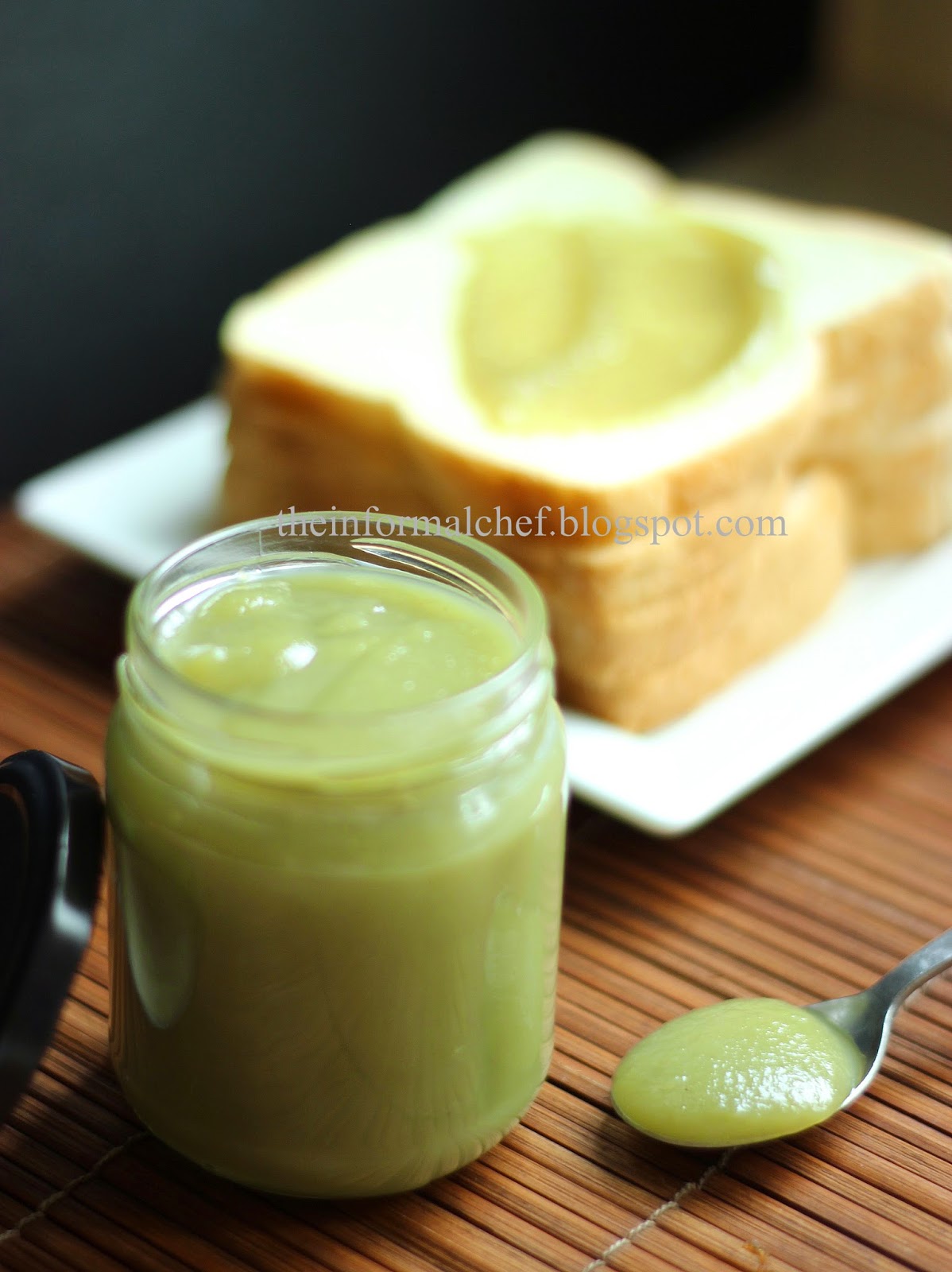 The Informal Chef Smooth Creamy Pandan Kaya (Pandan Flavoured Coconut