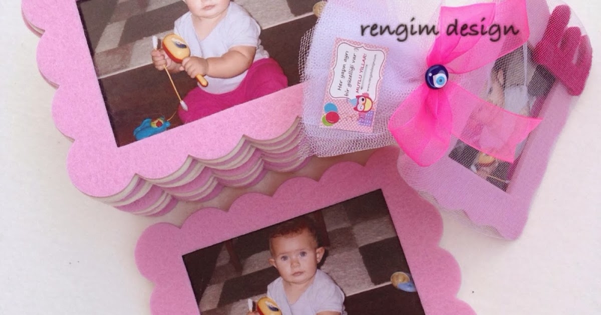 Rengim Design Doğum Günü / Keçe Çerçeve ♥ (Ece bebek)