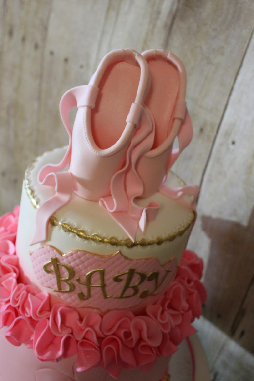 Ballerina Themed Baby Shower Cake