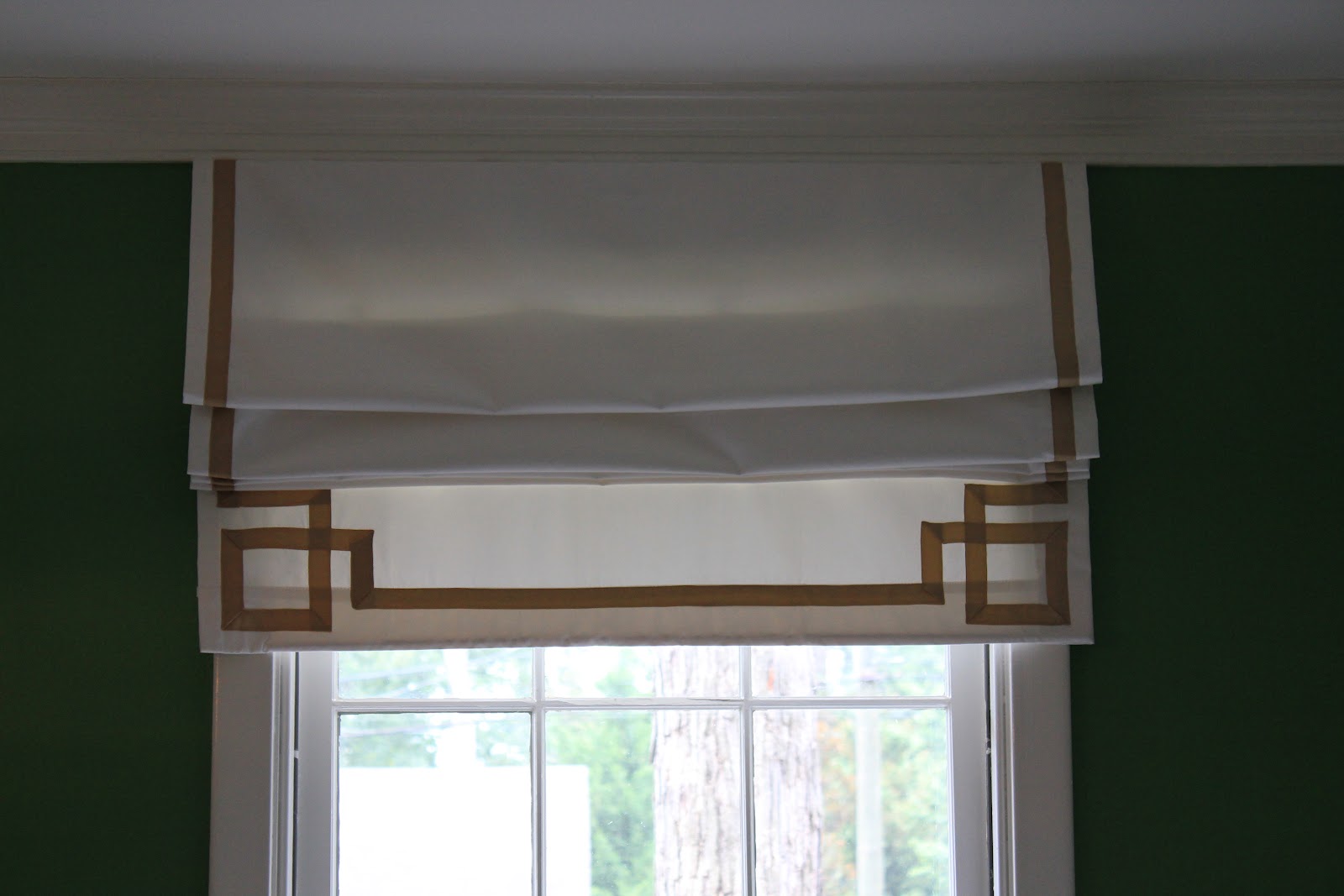 Westhampton DIY How to Make a Roman Shade from a Curtain (with or