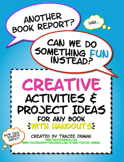 Creative Activities for ANY Novel or Story http://www.teacherspayteachers.com/Product/Creative-Activities-for-ANY-Novel-or-Short-Story-with-Handouts