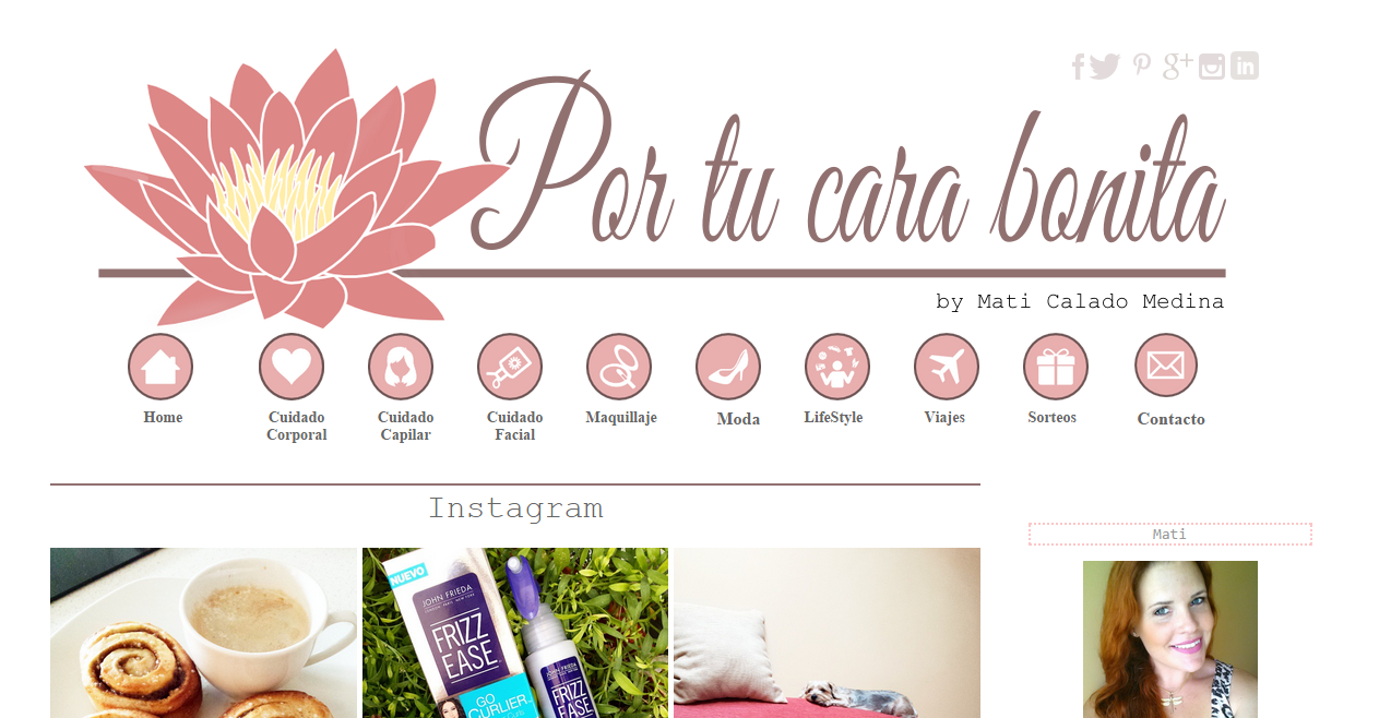 Diseño y Personalización del Blog "Por tu Cara Bonita"