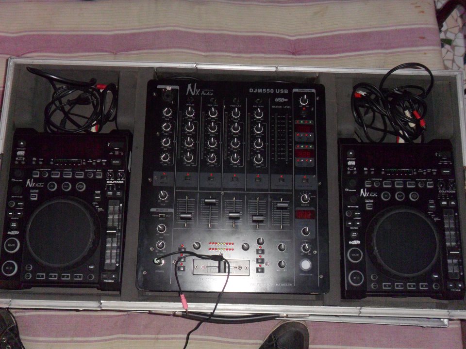 nx audio dj mixer 5 channel