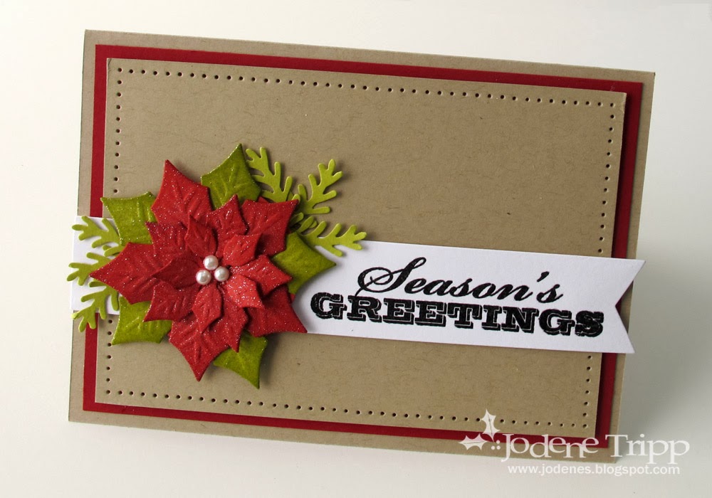 poinsettia card